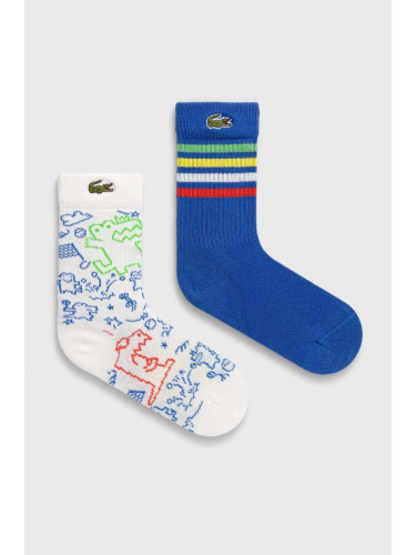 Детски чорапи Lacoste (2 броя) в синьо