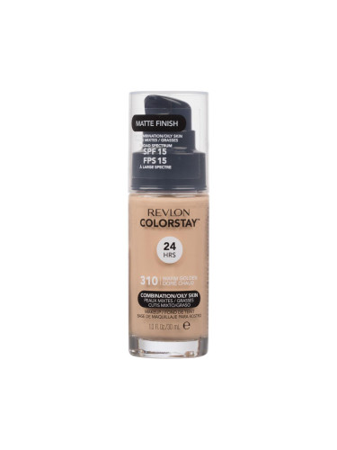 Revlon Colorstay Combination Oily Skin SPF15 Фон дьо тен за жени 30 ml Нюанс 310 Warm Golden