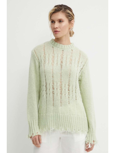 Пуловер с вълна Résumé AnnoraRS Knit Pullover дамски в зелено  20321113