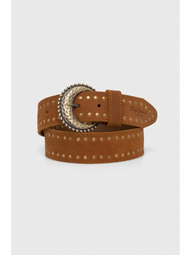 Велурен колан Pepe Jeans CANDY BELT в с висока талия PL204605 PL581398