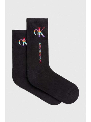 Чорапи Calvin Klein Jeans (2 броя) в черно 701226672