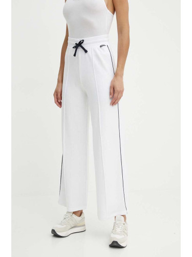 Спортен панталон Tommy Hilfiger в бяло с изчистен дизайн UW0UW05237