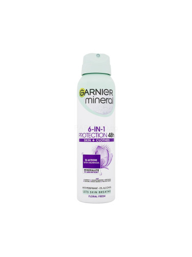 Garnier Mineral Protection 6-in-1 Floral Fresh 48h Антиперспирант за жени 150 ml
