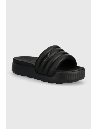 Чехли Puma Karmen Slide Puffy в черно с платформа 395399