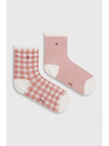 Чорапи Tommy Hilfiger (2 чифта) в розово 701227305