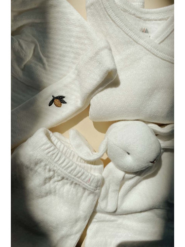 Комплект за бебета Konges Sløjd в бяло