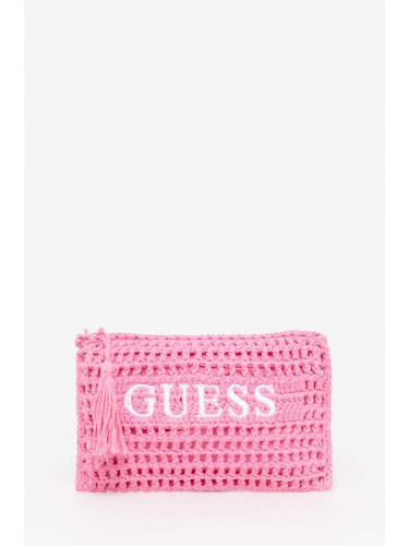 Козметична чанта Guess в розово E4GZ07 WG4X0