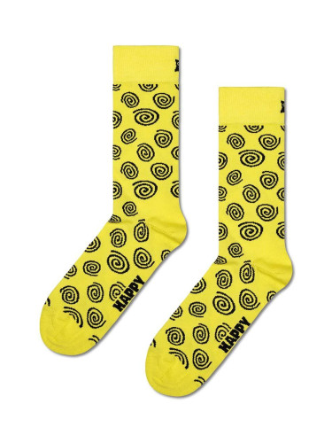 Чорапи Happy Socks Swirl Sock в жълто