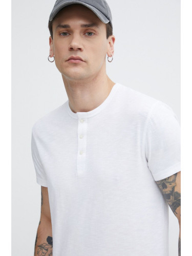 Памучна тениска Superdry в бяло с изчистен дизайн