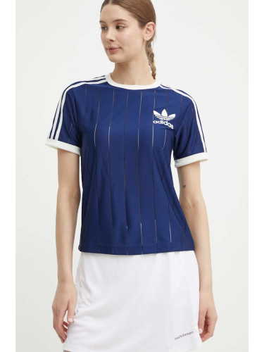 Тениска adidas Originals в синьо IR7466