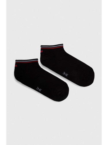 Чорапи Tommy Jeans (2 броя) в черно 701228178