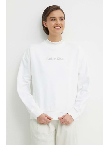 Суичър Calvin Klein в бяло с принт K20K206942