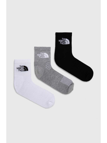 Чорапи The North Face (3 броя) в черно