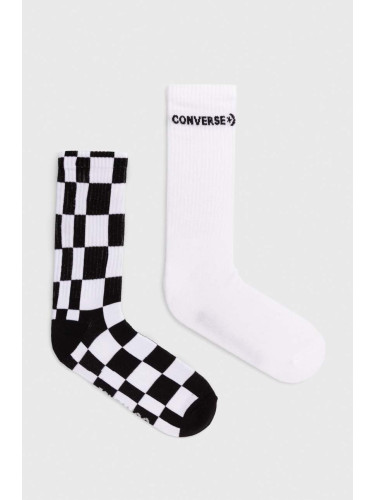 Чорапи Converse (2 чифта) в бяло E1264A