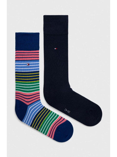 Чорапи Tommy Hilfiger (2 броя) в тъмносиньо 701227286