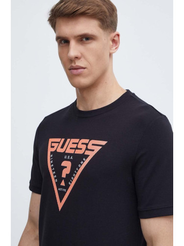 Тениска Guess QUEENCIE в черно с принт Z4GI09 J1314