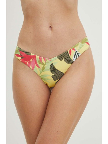 Долнище на бански Desigual PALMS BOTTOM в жълто 24SWMK09