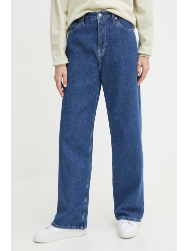 Дънки Calvin Klein Jeans с висока талия J20J223428