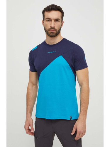 Тениска LA Sportiva Dude в синьо с десен F24614643