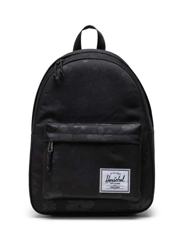 Раница Herschel Classic Backpack в черно голям размер с изчистен дизайн