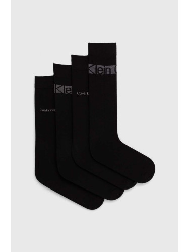 Чорапи Calvin Klein (4 чифта) в черно 701229665