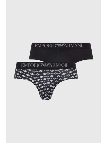 Слипове Emporio Armani Underwear (2 броя) в черно 111733 4R504