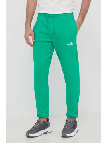 Спортен панталон The North Face в зелено с изчистен дизайн NF0A7ZJBPO81