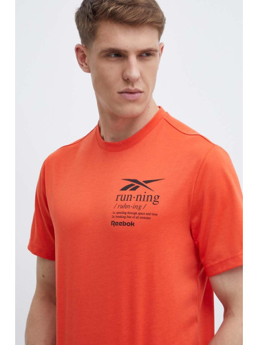 Тениска Reebok в оранжево с принт 100076378