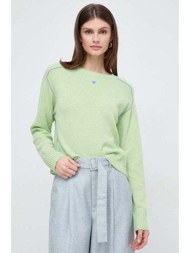 Кашмирен пуловер MAX&Co. в зелено 2416361071200