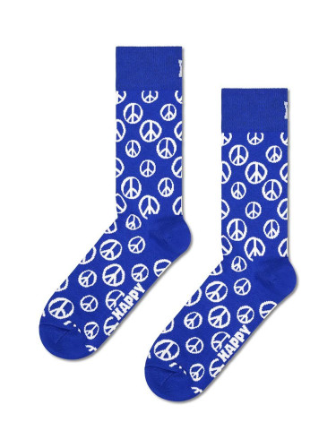 Чорапи Happy Socks Peace в синьо