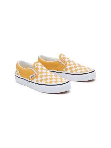 Детски ниски кецове Vans UY Classic Slip-On в жълто