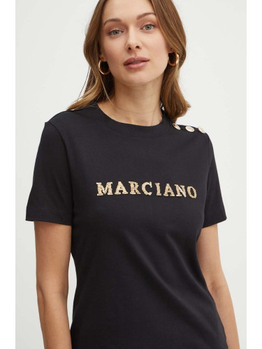 Памучна тениска Marciano Guess VIVIANA в черно 4GGP18 6255A