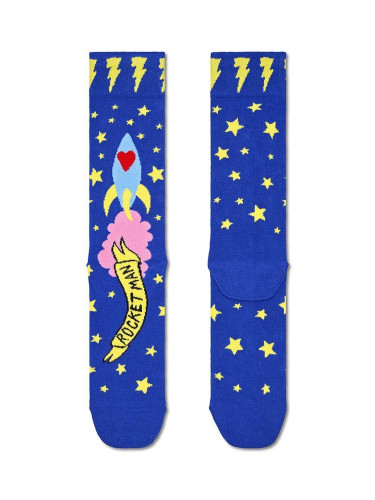 Чорапи Happy Socks Rocket Man в синьо