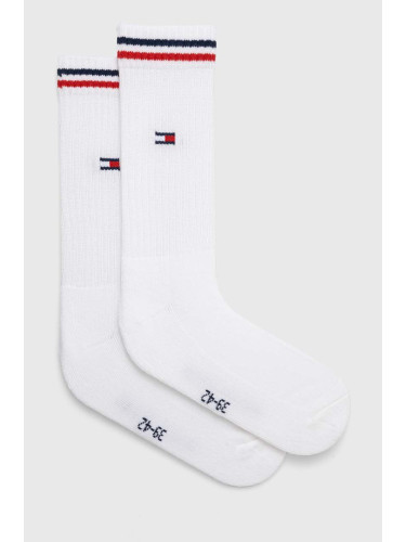 Чорапи Tommy Jeans (2 броя) в бяло 701228176