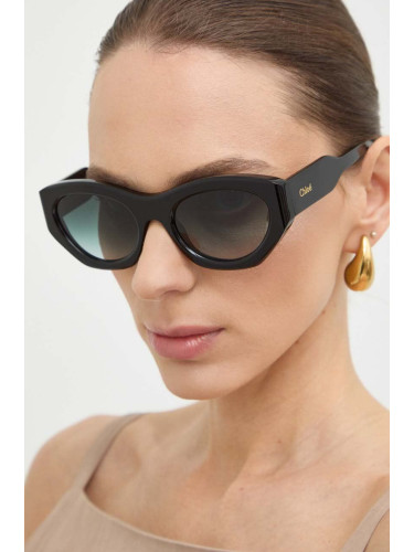 Слънчеви очила Chloé в черно CH0220S