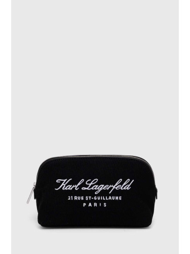 Козметична чанта Karl Lagerfeld в черно