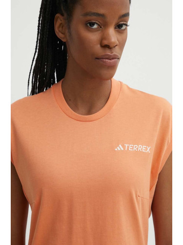 Тениска adidas TERREX Xploric Logo в оранжево IN4622