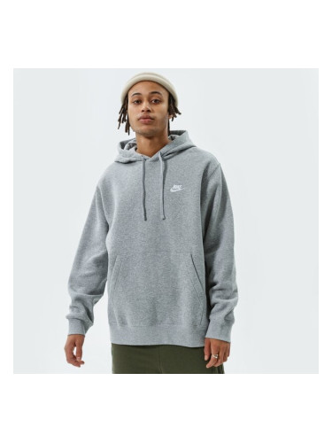 Nike Суитчър С Качулка Sportswear Club Fleece мъжки Дрехи Суичъри BV2654-063 Сив