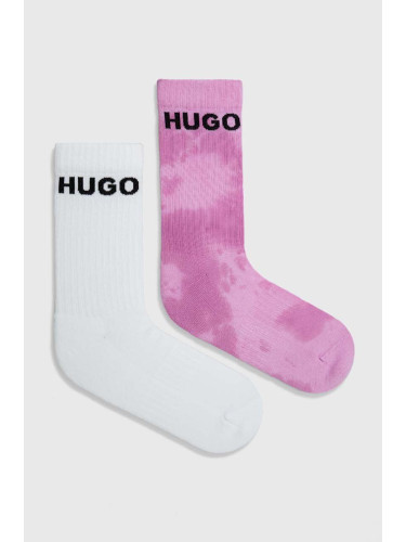 Чорапи HUGO (2 броя) в розово 50514099