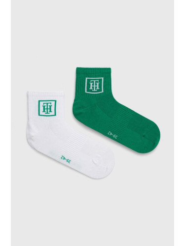 Чорапи Tommy Hilfiger (2 броя) в зелено 701227290