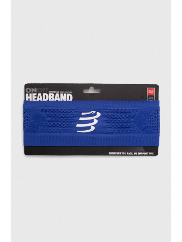 Лента за глава Compressport Headband On/Off в синьо XBNU3905