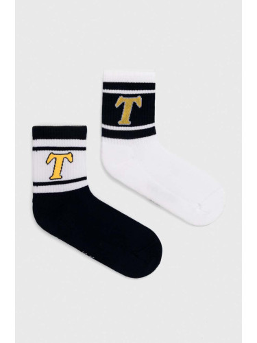 Чорапи Tommy Jeans (2 броя) в тъмносиньо 701228093