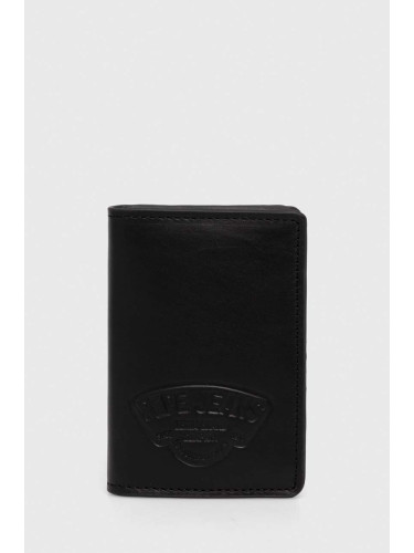 Кожен портфейл Pepe Jeans KLAY WALLET в тюркоазено с изчистен дизайн висока талия PL801099 PM509215