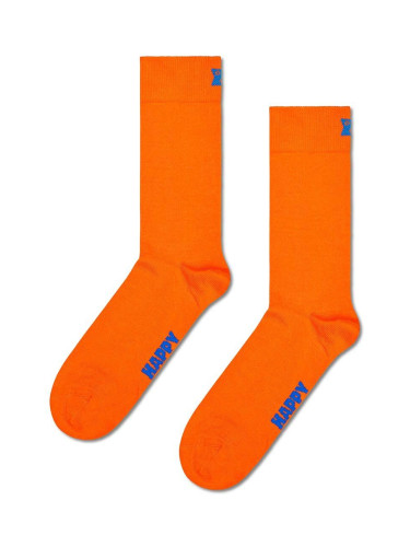 Чорапи Happy Socks Solid Sock в оранжево