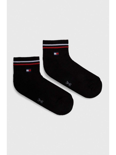 Чорапи Tommy Jeans (2 броя) в черно 701228177