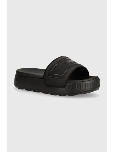 Чехли Puma Karmen Slide в черно с платформа 389073