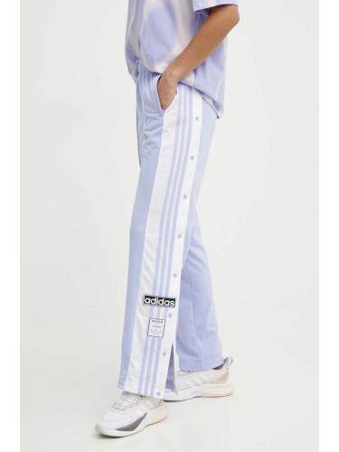 Спортен панталон adidas Originals Adibreak в лилаво с десен IP0625