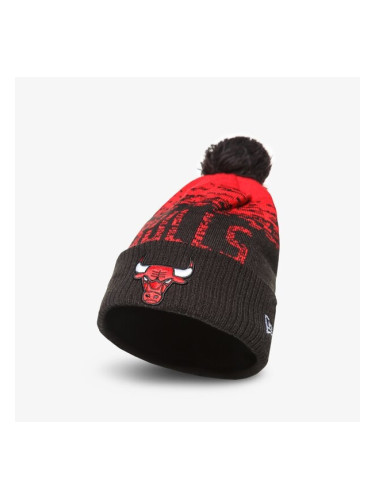 New Era Nba Chicago Bulls Pom Beanie Hat Chicago Bulls Otc мъжки Аксесоари Зимни шапки 12122723 Черен