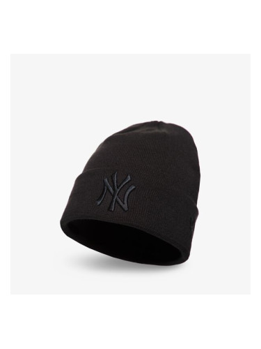 New Era Зимна Шапка Mlb Cuff Knit Nyy Bob New York Yankees B мъжки Аксесоари Зимни шапки 12122729 Черен