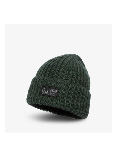 Levi's Шапка Chunky Beanie дамски Аксесоари Зимни шапки D7257-0002 Зелен